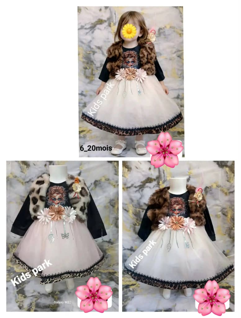 هذا الفستان يجمع بين ✅النعومة ✅الراحة ✅الاناقة ✅ تفاصيل مدروسة 🌸خلي صغيرتك تلمع في كل مناسبة 🌷 ✨ البيع بالحبة ✨ image