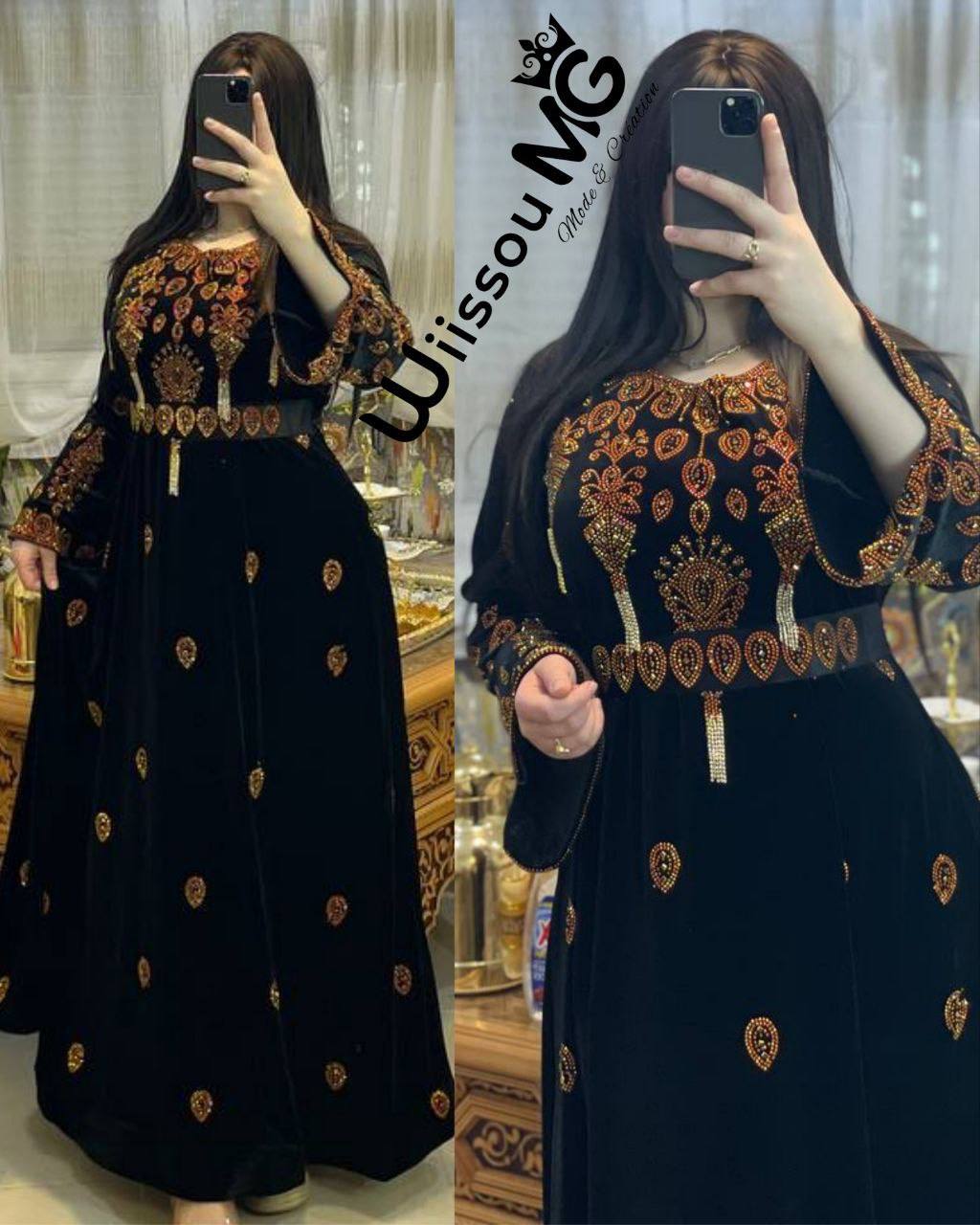 بدعية قيمة ♥️✅ شارجي بالحزام  قماش : قطيفة روايال  السعر : 455 الف  مقاسات : M l xl xxl  لون اسود فقط 😍  سيري فيه : 4 قطع  منتوج محلي بامتياز  ….