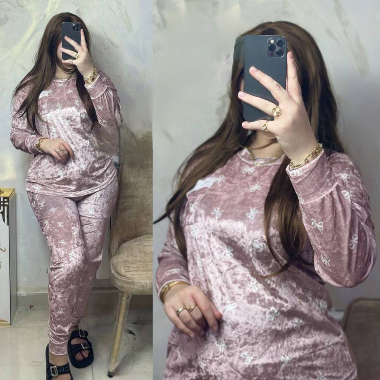 Pyjama marbré