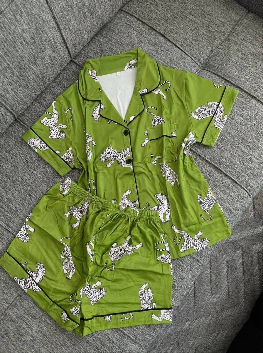 بيجامة شورط كوتون image