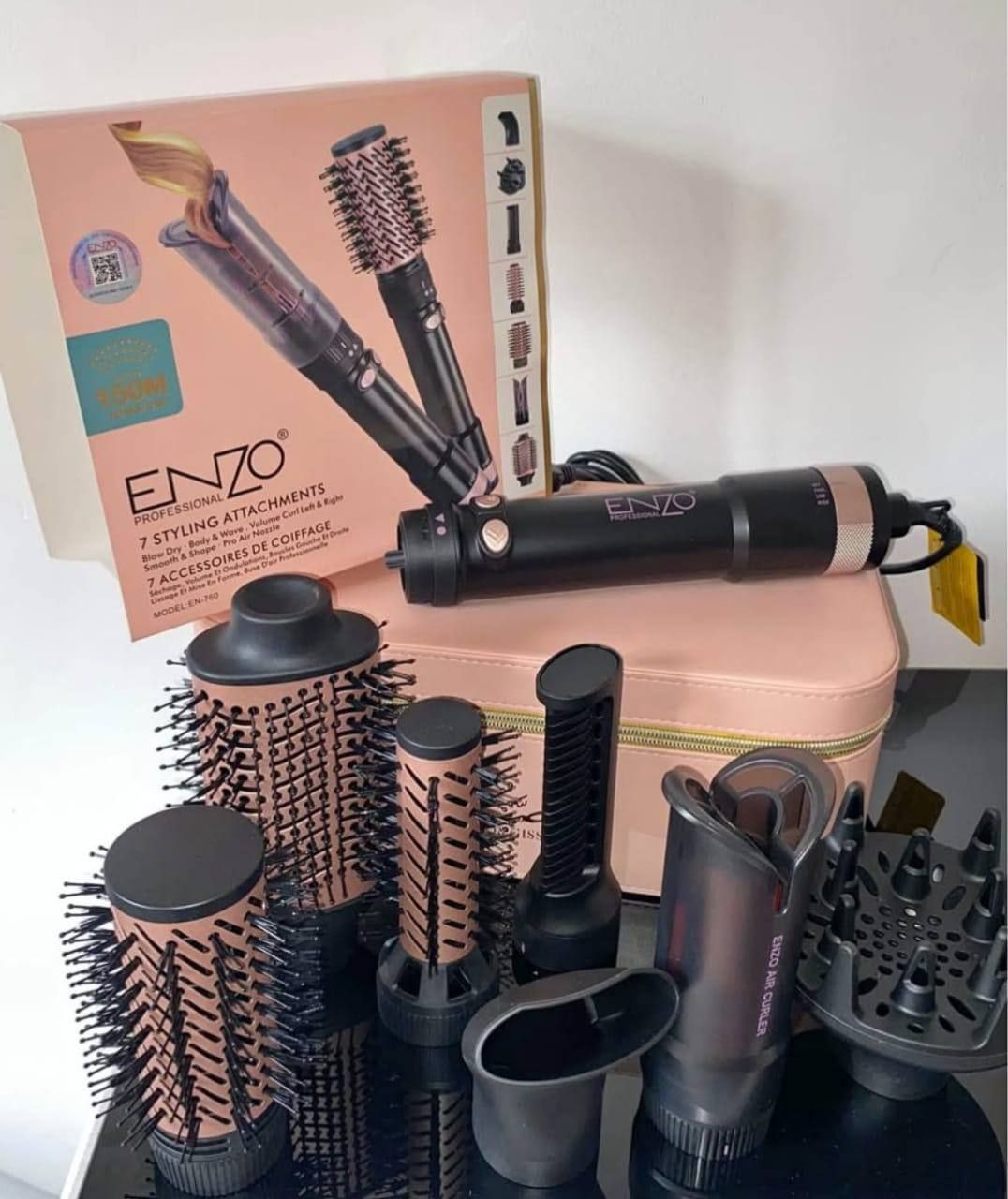 Kit de coiffure multifonction ENZO Professional - Modèle EN-760