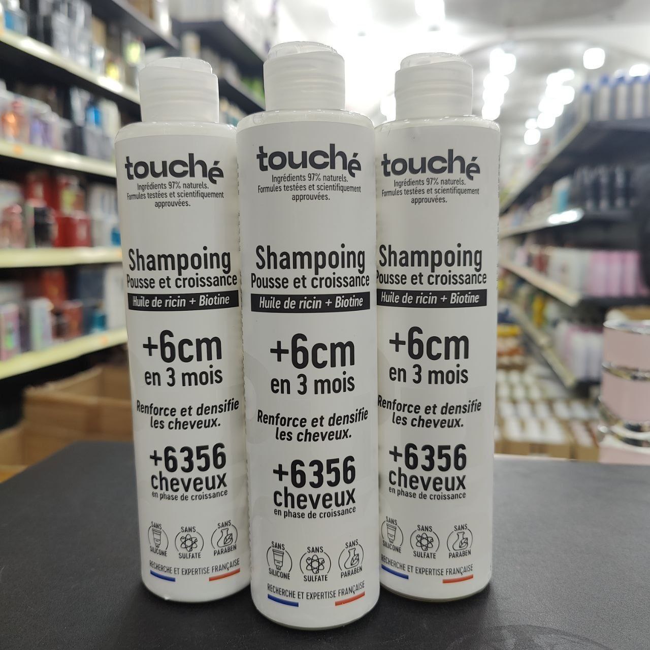 Touché Shampoing Pousse et Croissance à l'Huile de Ricin et Biotine