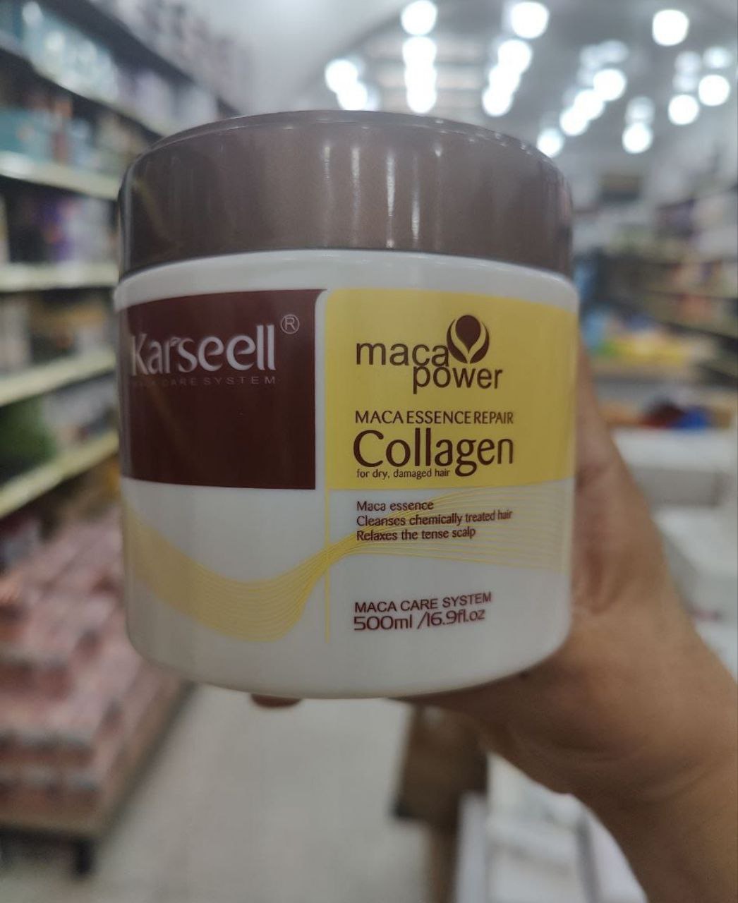 Karseell Maca Power Collagen - Soin Réparateur Profond 500ml.