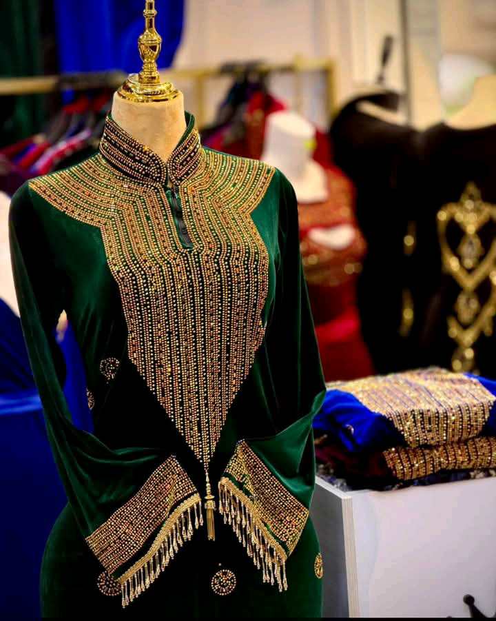 اقطرية قطيفة ثقيلة image